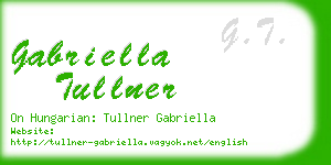 gabriella tullner business card